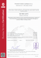 Certificate ISO 9001:2015